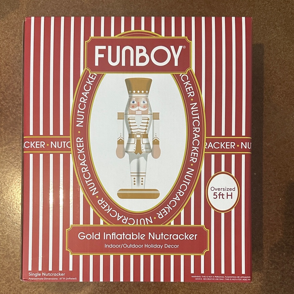 FUNBOY Gold Inflatable Nutcracker